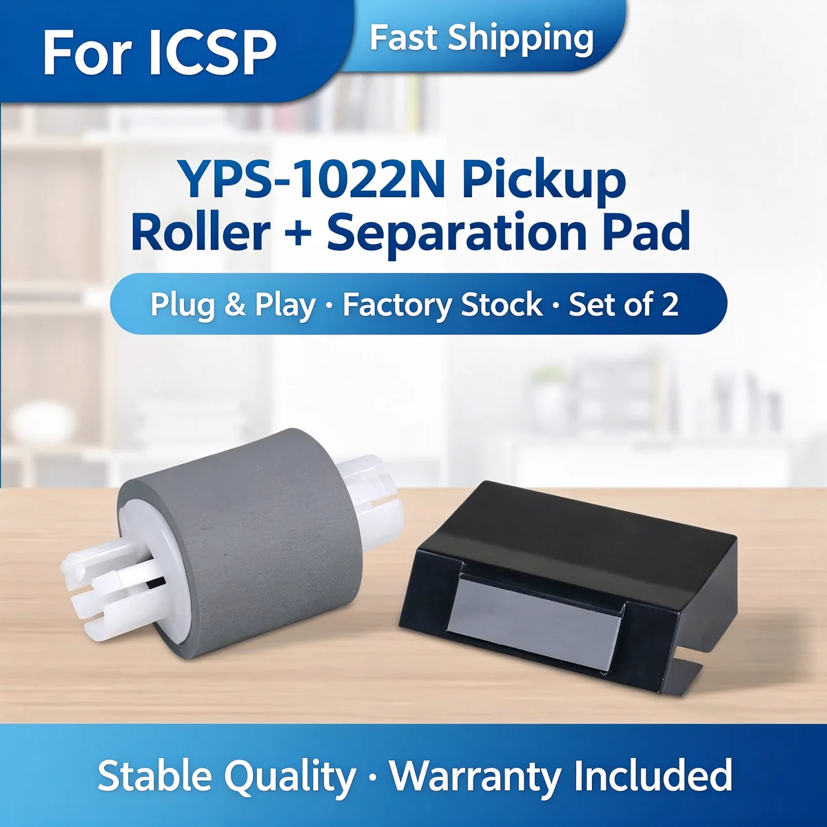 For ICSP YPS-1022N Pickup Roller + Separation Pad view 1