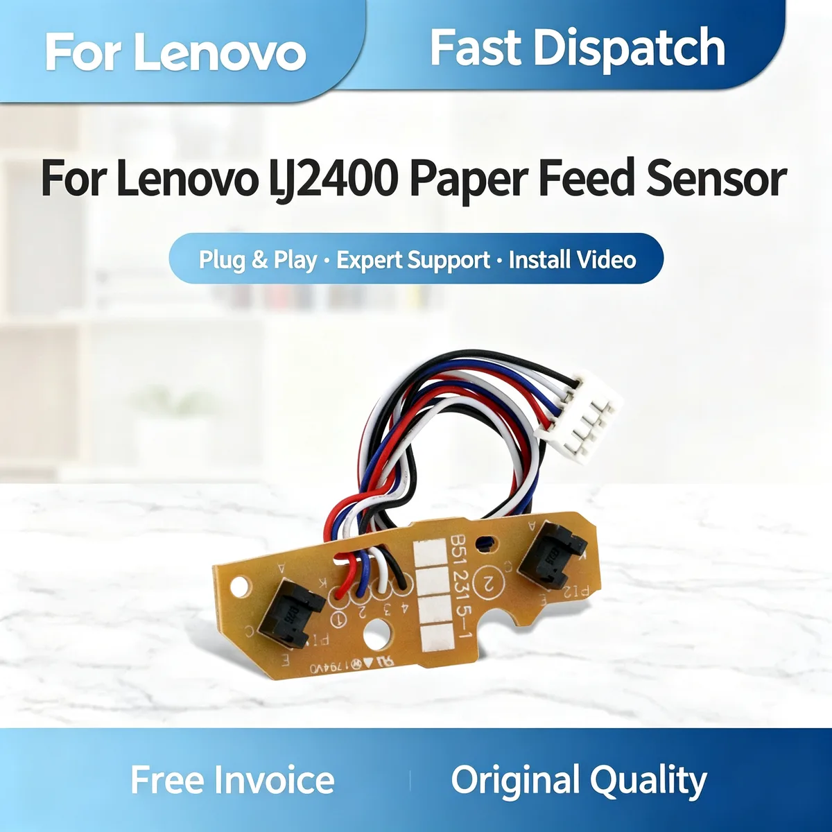 For Lenovo LJ2400 Paper Feed Sensor view 1