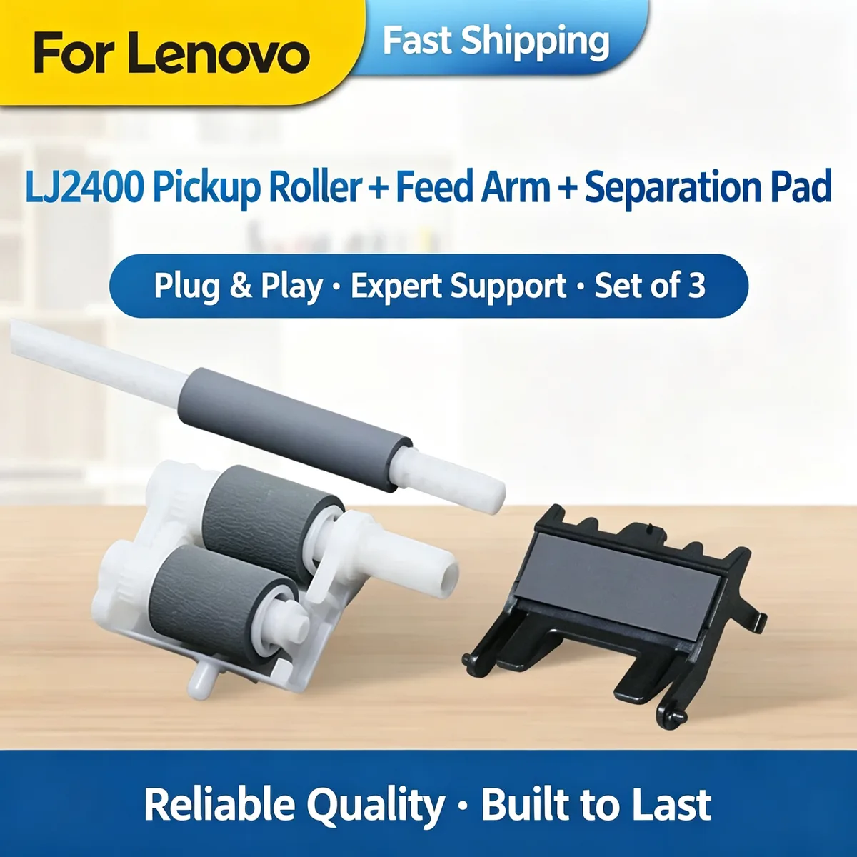 For Lenovo LJ2400 Pickup Roller + Feed Arm + Separation Pad view 1
