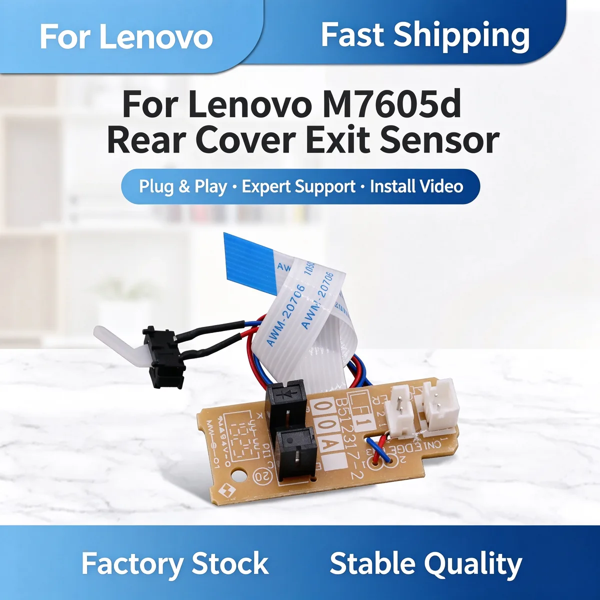 For Lenovo M7605d Rear Cover Exit Sensor view 1