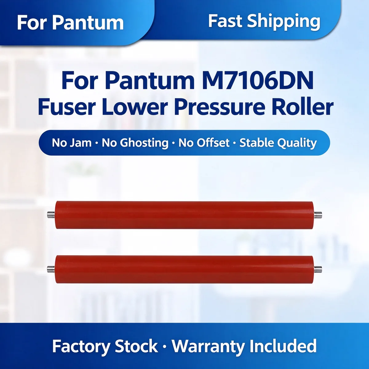 For Pantum M7106DN Fuser Lower Pressure Roller view 1