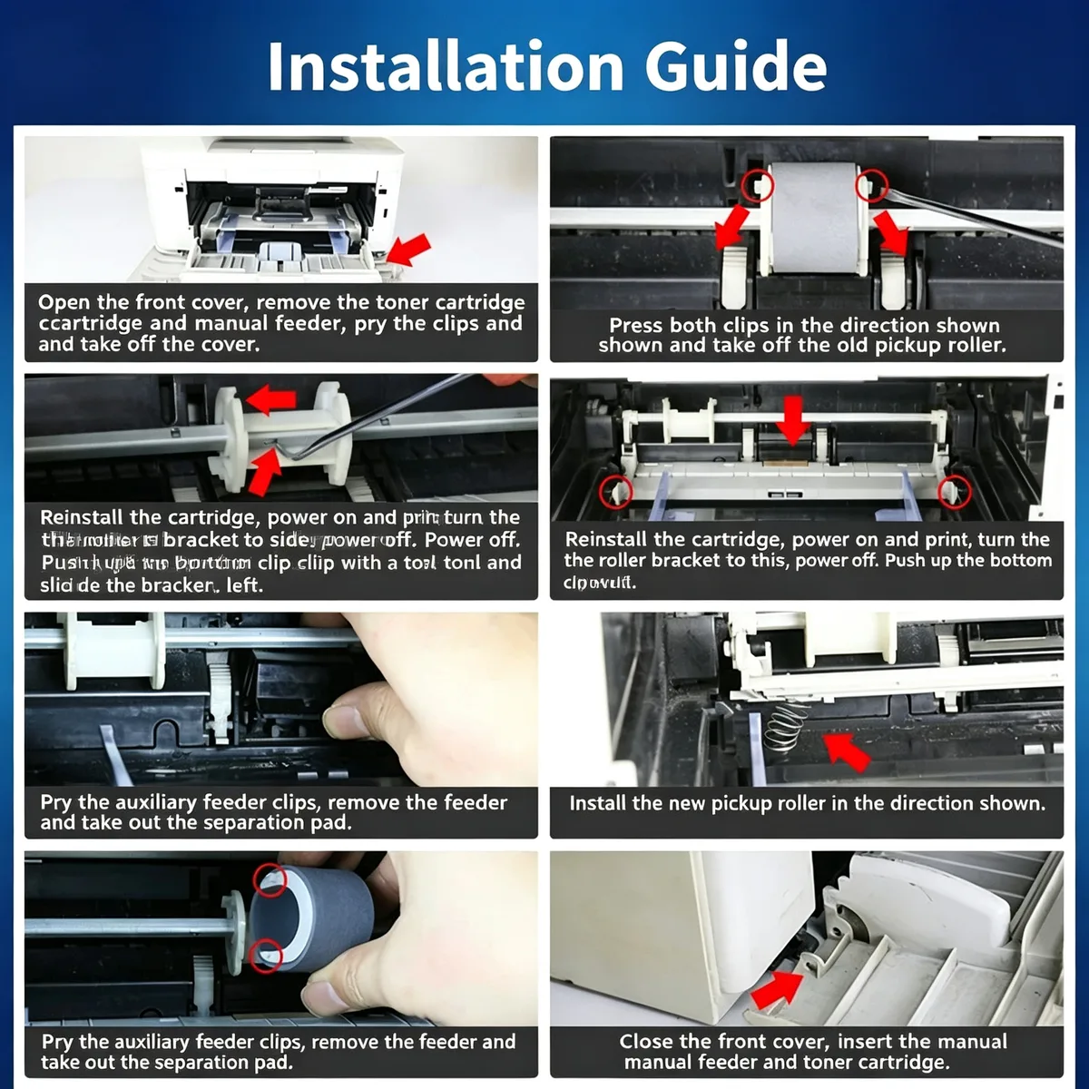 For Samsung SCX-4521F Pickup Roller + Separation Pad view 5