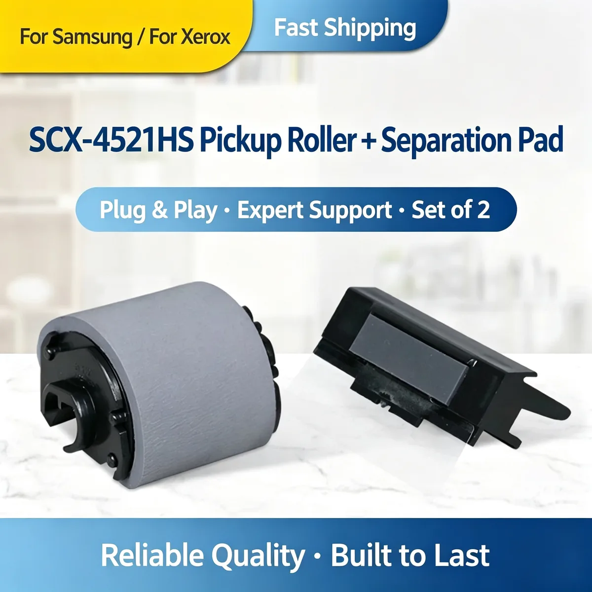 For Samsung SCX-4521HS Pickup Roller + Separation Pad view 1