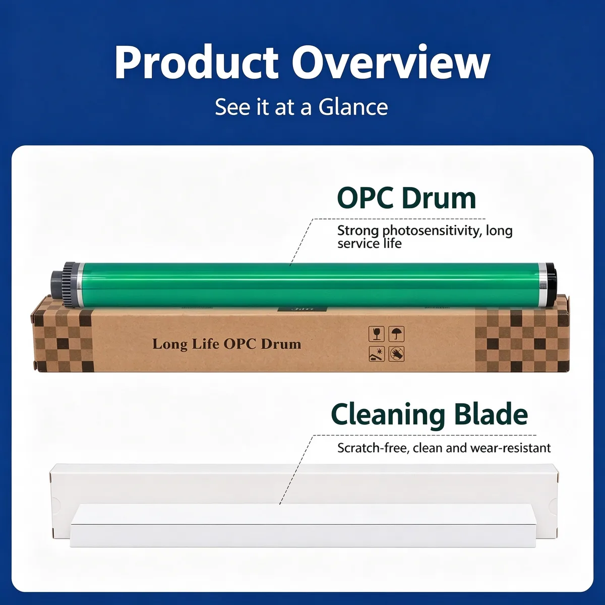 For Sharp AR-2048S OPC Drum Cleaning Blade view 3